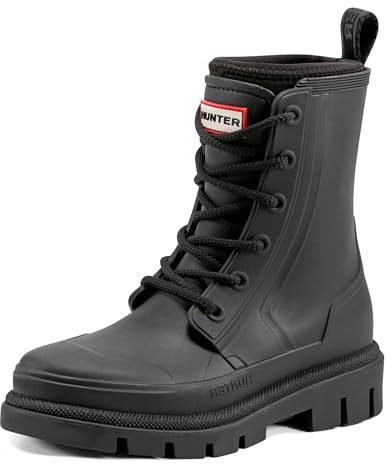 Hunter Women's Diana Waterproof, Black, 8 Medium