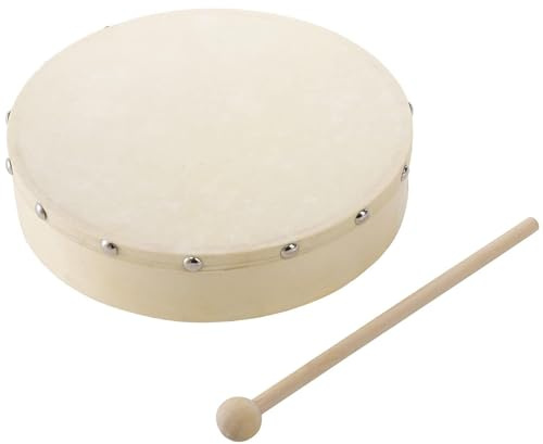 Musiktrumma Slagverksinstrument - Handtrumma, Slagverkstrumstrumma med | trumsticka | Barnmusikinstrumenttrumma, Vuxen nybörjare, Undervisningsverktyg, Musikinlärning, Hög kvalitet, Säkert material,