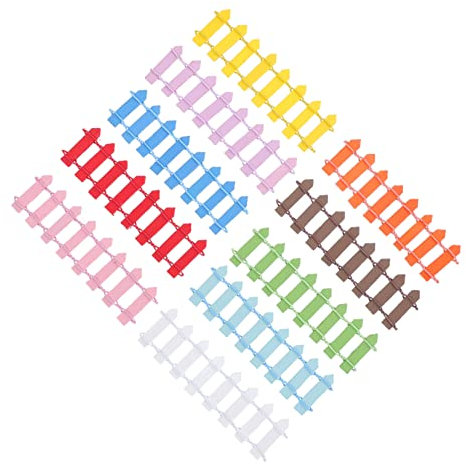 UPKOCH 10Piezas Valla De Jardín De Madera Miniatura Accesorios para Micro Paisaje y Decoración De Jardín para Casa