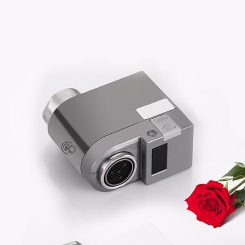 Rubinetto intelligente a induzione a infrarossi, sensore di troppopieno a induzione a infrarossi touchless, modalità di flusso d'acqua multipla per bagno e cucina (grigio)