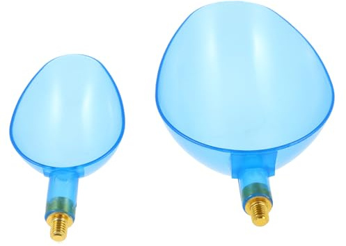 FOMIYES Ensemble de Lance-Appâts pour Pêche Feeder en ABS Léger 2 Tailles Distributeur de Nourriture pour Carpes Accessoire de Matériel de Pêche Extérieur Solide et Pratique