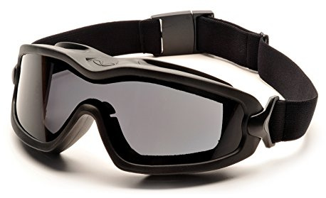 Pyramex Safety Products GB6420SDT V2G Plus Safety Glasses, Gray Anti-Fog Dual Lens with Black Strap, Gray