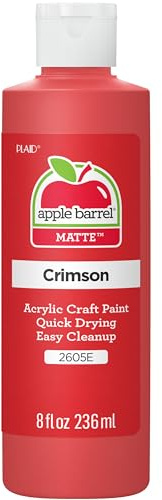 Apple Barrel Acrylic Paint, Crimson, 8 oz