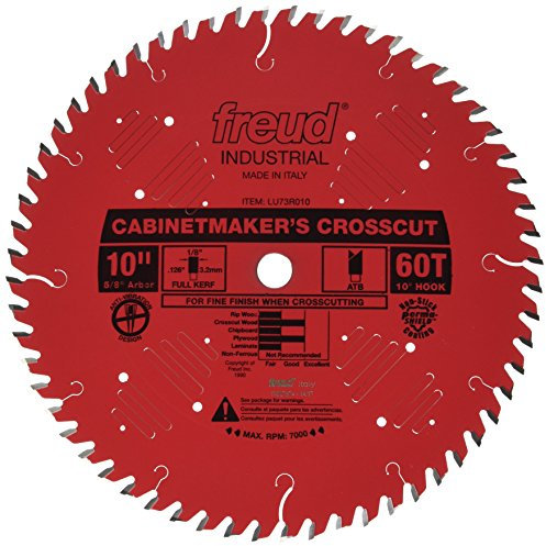 Lit Freud lu73r010 ATB hoja de sierra circular, 10 x 60 x 5/8