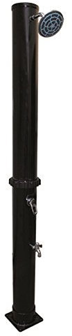 Mauk® Solardusche Camping Gartendusche | Brause mit Wasserhahn | 35 Liter Schwarz