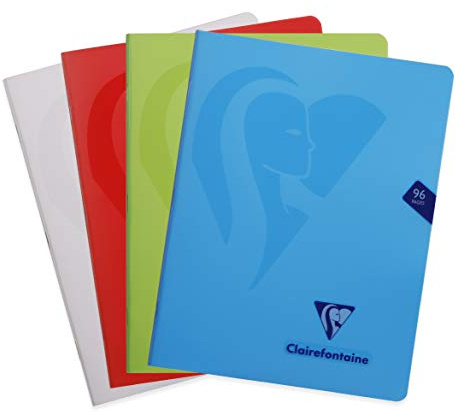 Clairefontaine 303740C – häfte Mimesys 17 x 22 cm, 48 ark, blank, 1 st, blandade färger