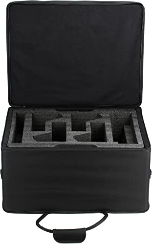 Gator Cases Lightweight Case with Custom Cut Foam Interior for RODECASTER Pro Podcast Mixer, Four Headphones, and Four Microphones; (GL-RODECASTER4)