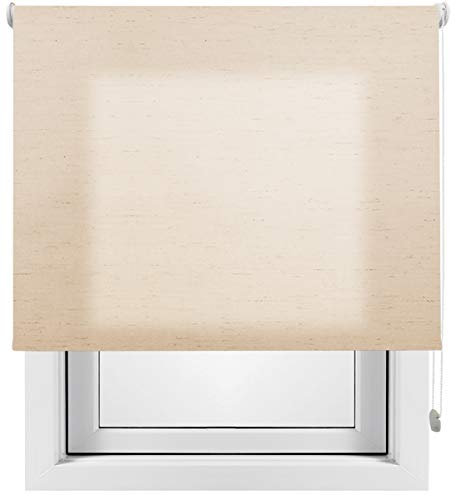 Estor Enrollable Translúcido Luminoso Lino con Cadena de Repuesto Contactaremos para ajustarlo a tu Medida Color Lino Tostado. Medidas Ancho x Alto – 220cm x 180cm