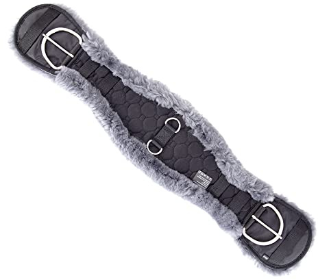 Merauno® Sottopancia in lana d'agnello Western Moon in lana di agnello merino di qualità speciale anatomica concava per una migliore resistenza allo scivolamento.