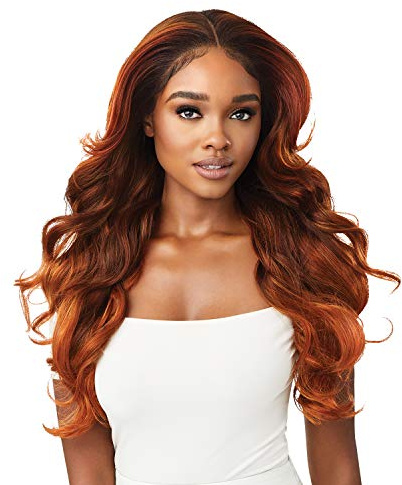 Outre Perfect Hair Line Synthetic 13x4 Faux Scalp Lace Front Wig - LAUREL (DR4/CRYCH)