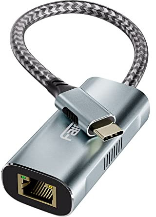 Adaptateur USB C vers Ethernet 2,5 G, Adaptateurs réseau USB Type C vers LAN Gigabit compatibles avec Thunderbolt 3, Mac, MacBook Air, MacBook Pro, iPad Pro, iPad Air, Ordinateur Portable, Ordinateur