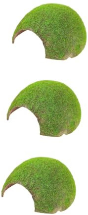 Supvox 3stücke Terrarium Dekoration Für Reptilien Natürliche Versteckmöglichkeiten Mit Basking Plattform Kokosnuss Und Moos Für Schildkröten Und Eidechsen Sorgt Für Artgerechte