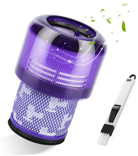 Filtro compatible con Dyson V11, Filtro HEPA Aspiradora Lavable y Reutilizable, Filtro de Repuesto para Dyson V15 V11 SV14 SV17 SV22 Detect Animal Absolute Motorhead, Accesorio Aspiradora, Morado