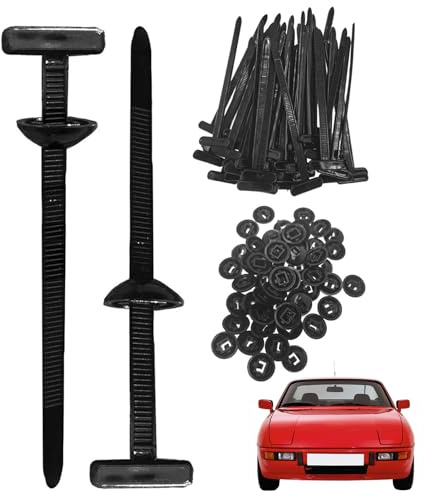 Bridas de cierre para reparaciones, 100 unidades, soporte para bridas, soporte de nailon resistente a los rayos UV, uso universal para coche, hogar, reparación, maquinaria y pasa cables
