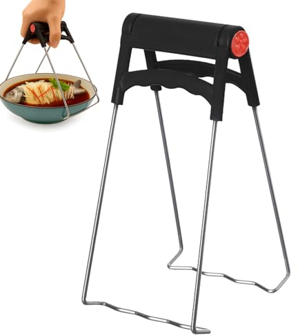 Menibeuty 1 pinces à Aliments Chauds, Pinces Multifonctions Anti-Brûlure En Silicone, Pince À Saisir Le Bol Chaud Pour Airfryer pour Les Ustensiles de cuisine