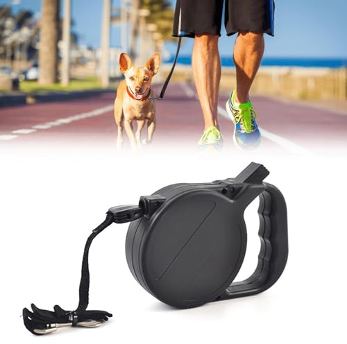 Laisse Chien Enrouleur,Laisse Enrouleur,8m Laisse Chien,Laisses Rétractables pour Chiens,Chiens Rétractable 8 Mètres avec Poignée,Extensible pour Chat et Chiot,Noir