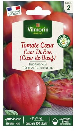 Vilmorin - Sachet graines Tomate Cuore di Blue (coeur de boeuf)