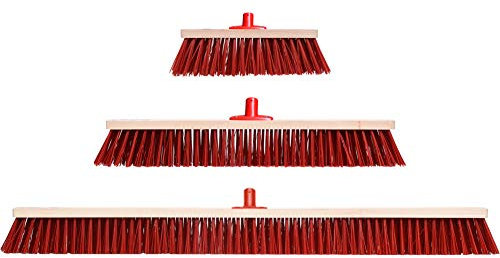 3 x Straßenbesen Werkstatt Besen Industriebesen 100/60 / 30 cm