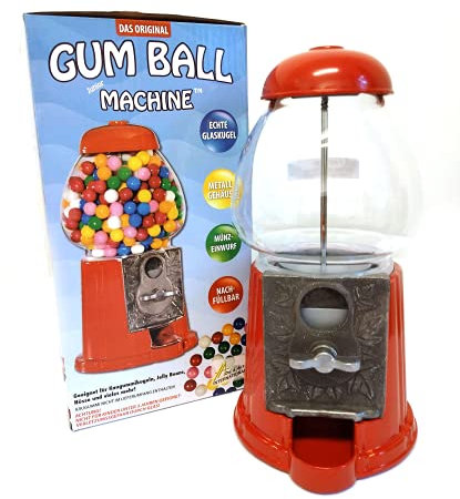 Tri d'Aix | Distributeur de chewing-gum en métal et verre | Distributeur Jusqu'à 500 Grammes Chewing Gum - Hauteur 23 cm | Machine à chewing-gum