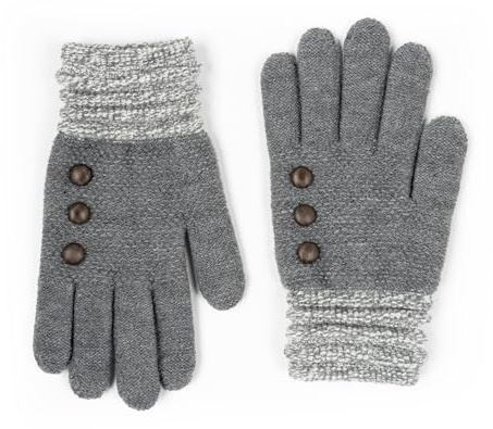 Britt's Knits Originals Ultra-Soft Stretch Knit Women’s Warm Winter Gloves Cold Weather - Charcoal