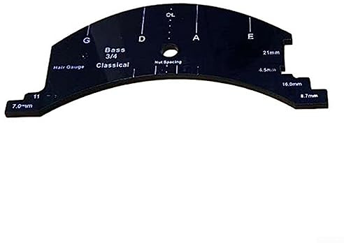 Violin Bridges for Mold, Violin Bridges Repair Reference Tool Fingerboard Scraper Making Template Tool,Full Size(Double Bass 3/4)