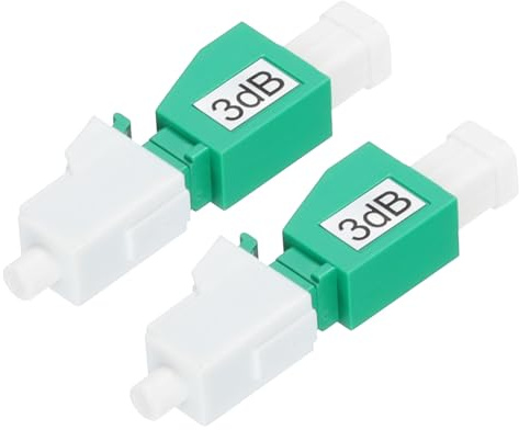 QUARKZMAN 3dB LC Fiber LC/APC SM enkelläge fast fiber optisk dämpare hane till hona för optisk överföring 2 st
