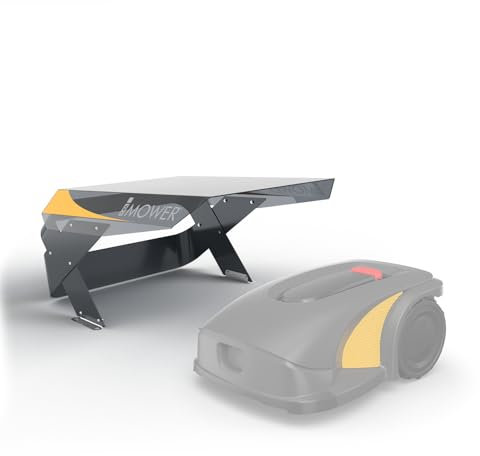 Idea Mower Mobius Mähroboter-Garage kompatibel mit Stiga AGS - durchscheinendes Dach, einfacher Zugriff auf die Tastatur - Schutz vor Sonne, Regen und Hagel