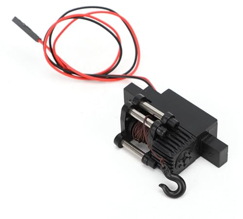 Treuil de voiture RC, treuil en métal de voiture RC Remplacement de treuil de voiture RC Pièces de mise à niveau Accessoires Treuil automatique en plastique en plastique métallique Treuil automatique