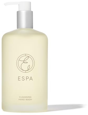 ESPA | Bergamot & Jasmine Hand Wash | 400ml | Limited Edition Refillable Glass Bottle | Aromatherapy Hand Wash with Coconut & Citrus Peel Oils | 100% Natural Fargrance