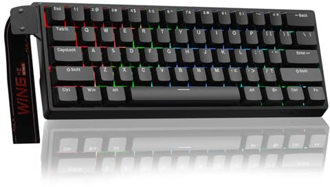 Aula WIN60 HE - 60% Mechanical Gaming Keyboard Wired, Magnetic Switch Hot Swappable, Adjustable Actuation Rapid Trigger Mode, 8000 Hz Polling Rate, RGB Small Keyboard 60 Percent Compact Design for PC
