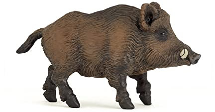 Papo - Figura Cinghiale - Animale Selvatico per Bambini dai 3 Anni in su - 10 x 5 x 5 cm - Figura Realistica in Plastica - Dipinta a Mano - Collezione Animali Selvatici - Giocattolo Educativo - 53011