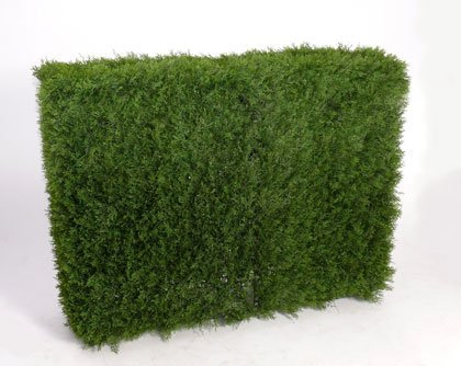 Zypressen Hecke, Sichtschutz mit 125x95x40cm - künstliche Sichtschutzhecke