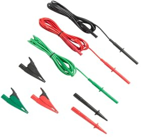 Fluke TL1550B 3 Piece Test Lead Set with Alligator Clips, 5000V DC Voltage, 20A Current, 103-25/128 Cable Length
