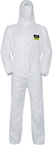 Uvex 5/6 Classic Chemikalien-Schutzanzug - Weißer Einweg-Overall - Partikeldicht M
