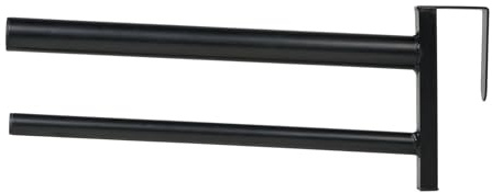 HORZE Portable Saddle Rack with 2 Bars - Black - One Size