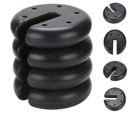 Youyijia Gazebo Weight Parasol Stand Bases Set of 4 Heavy Duty Garden Anchor Gazebo Leg for Canopy Shelters Marquees Tents Pagodas Total 9kg