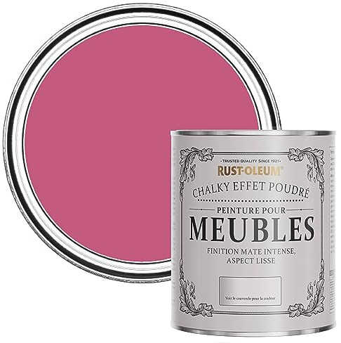 Rust-Oleum Pink Upcycled Furniture Paint in Chalky Finish - Raspberry Ripple 750ml