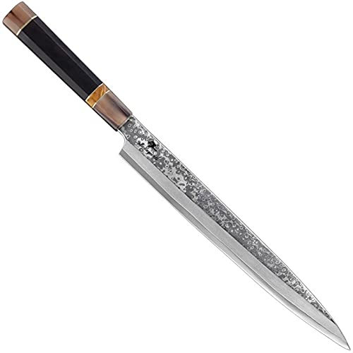11 tum japanska sashimi kniv 33 lager damaskus stål kök fyllning knivar skivning fisk cleaver lax sushi sashimi knivar kockens kniv (Color : HP-D1061, Kitchen Knife Size : 11 inch)