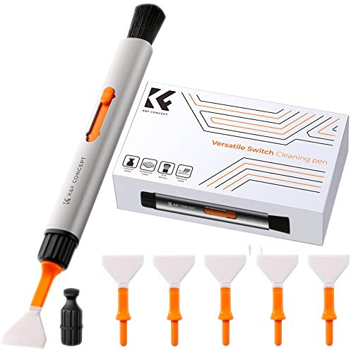 Minadax Kit de limpieza para objetivo y cámara con sensor KF para sensor de marco completo, cabezales intercambiables.