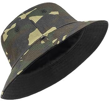 Zylioo Bob Homme Femme XXL Chapeau de Seau Grande Taille Chapeau de Soleil | Chapeau de Pêcheur Réversible en Coton Bob Anti-UV Chapeau Soleil Pliable pour Été Extérieur Voyage Camping Plage Randonnée