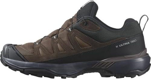 Salomon X Ultra 360 Leather Gore-Tex wasserdichte Herren Wanderschuhe, Outdoor-bereit, Grip, Schutz bei jedem Wetter, Dark Earth, 45 1/3