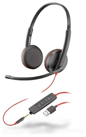 Over-The-Head - Binaural - Supra-aural - Câble de 7,45 ft - Microphone antibruit - Casque Anti-Bruit - Casque C3225 - Stéréo - Mini téléphone (3,5 mm) - Filaire - 32 Ohm - 20 Hz - 20 kHz - on-Ear