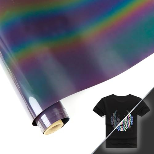 duozoanz Plotterfolie Textil Glitzer, 30 * 100cm übertragungsfolie Plotter Transferfolie Plotter Textil Bügeltransferfolie für DIY T-Shirt Stoffe Leinentasche