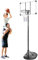 GYMFLEX Basketballkorb 228-280cm Höhenverstellbar Basketball Ständer, Tragbar Basketballanlage mit Roller für Indoor Outdoor Weiß