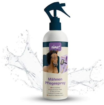nimo® Mähnen Pflegespray | für Pferde & Ponys | Schweifspray & Mähnenspray | leichtere Kämmbarkeit, Entwirrung, Mähnenpflege, Schweifpflege, verleiht Glanz