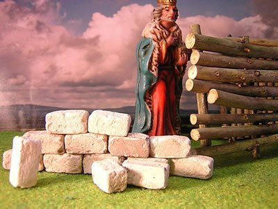 60 rechteckige Bausteine für den Krippenbau