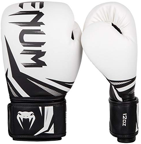 Venum Challenger 3.0 Guantoni Da Boxe, Unisex – Adulto, Bianco / Nero, 14 oz