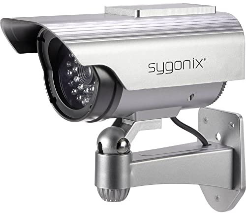 sygonix SY-3420674 Kamera-Attrappe mit Solarmodul, mit Blinkender LED, (B x H x T) 80 x 165 x 175 mm