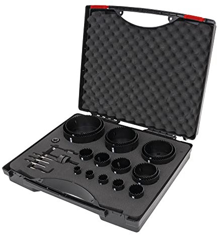 Lochsägen-Set HSS-Co8 Bimetall, 21-teilig, 19-121 x 44 mm, aggressiver Schnitt, Schnitttiefe bis 44mm