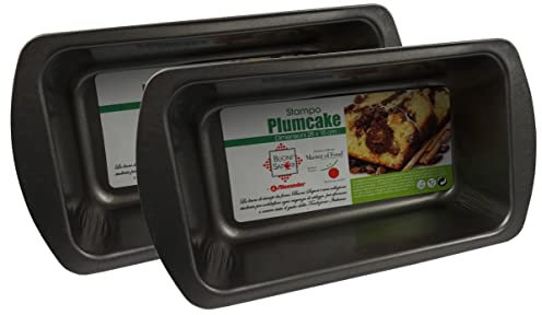 2er Set Brot- und Kuchenbackform hochwertige Kastenform Abmessungen 28 cm x 15 cm Flachboden Antihaftbeschichtung anthrazit rechteckig Brotbackform leicht zu reinigen